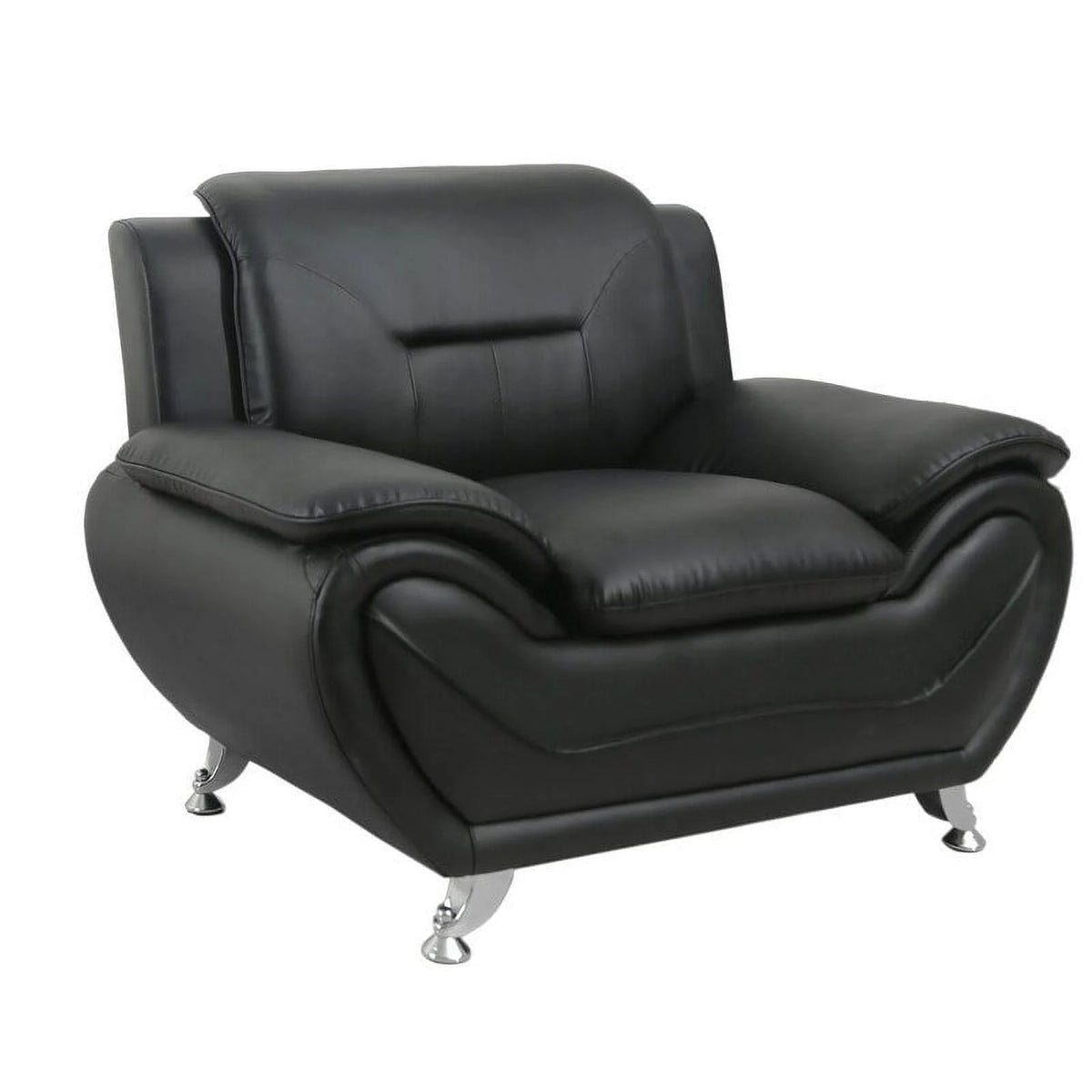 Red Faux Leather Upholstered Club Chair V191443