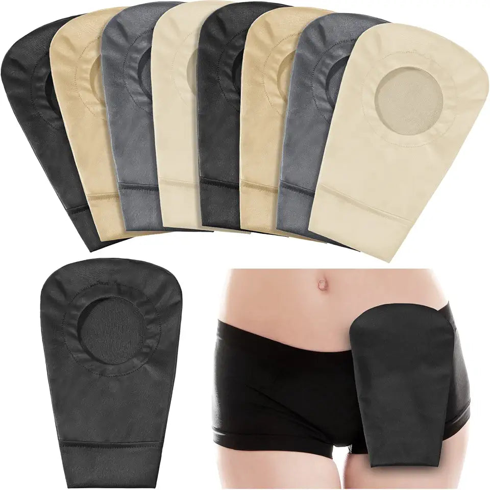 8 Pieces Ostomy Bag Cover Washable Pouch Liner F407
