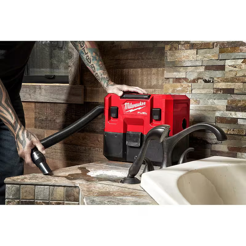 12-Volt Cordless Wet/Dry Vacuum and Impact Driver with Battery and Charger Q717428