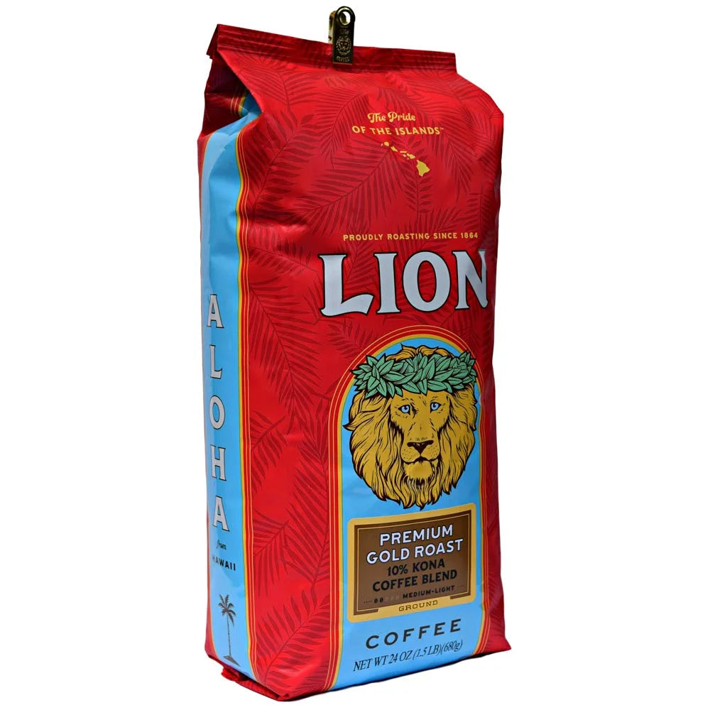 10% Kona Coffee Blend Ground 24 Ounce Bag (Pack of Two) X256
