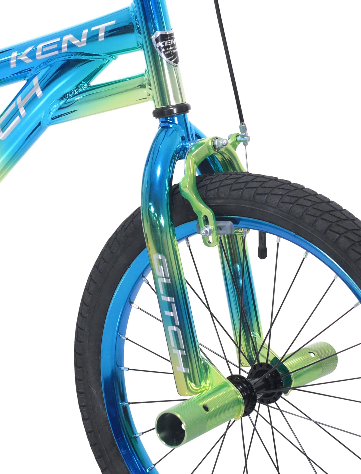 18 Boys Blue Green BMX Child Bike L4538