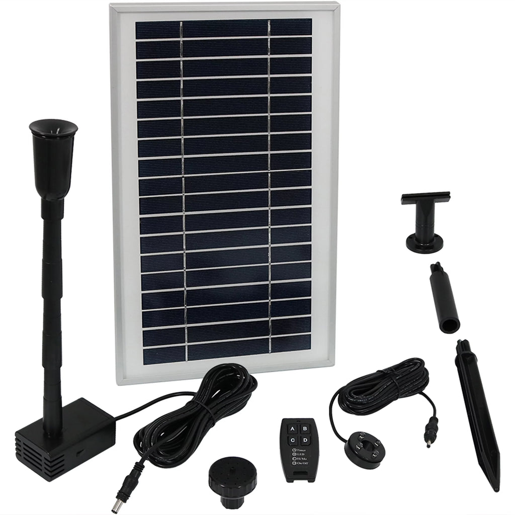 Solar Pump and Panel with Battery, Remote Control & Light U32469