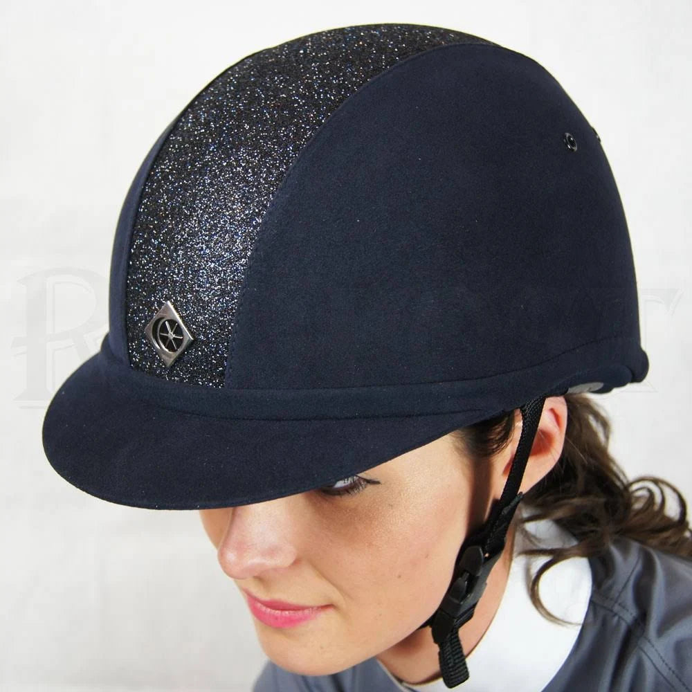 Navy Sparkly Riding Hat S891