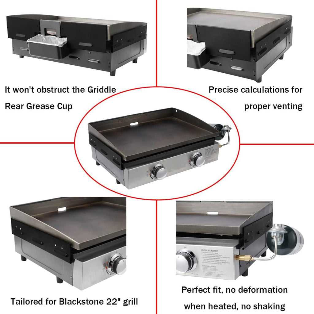 Black Wind Guard for 22" Griddle, Pack of 2 N70824