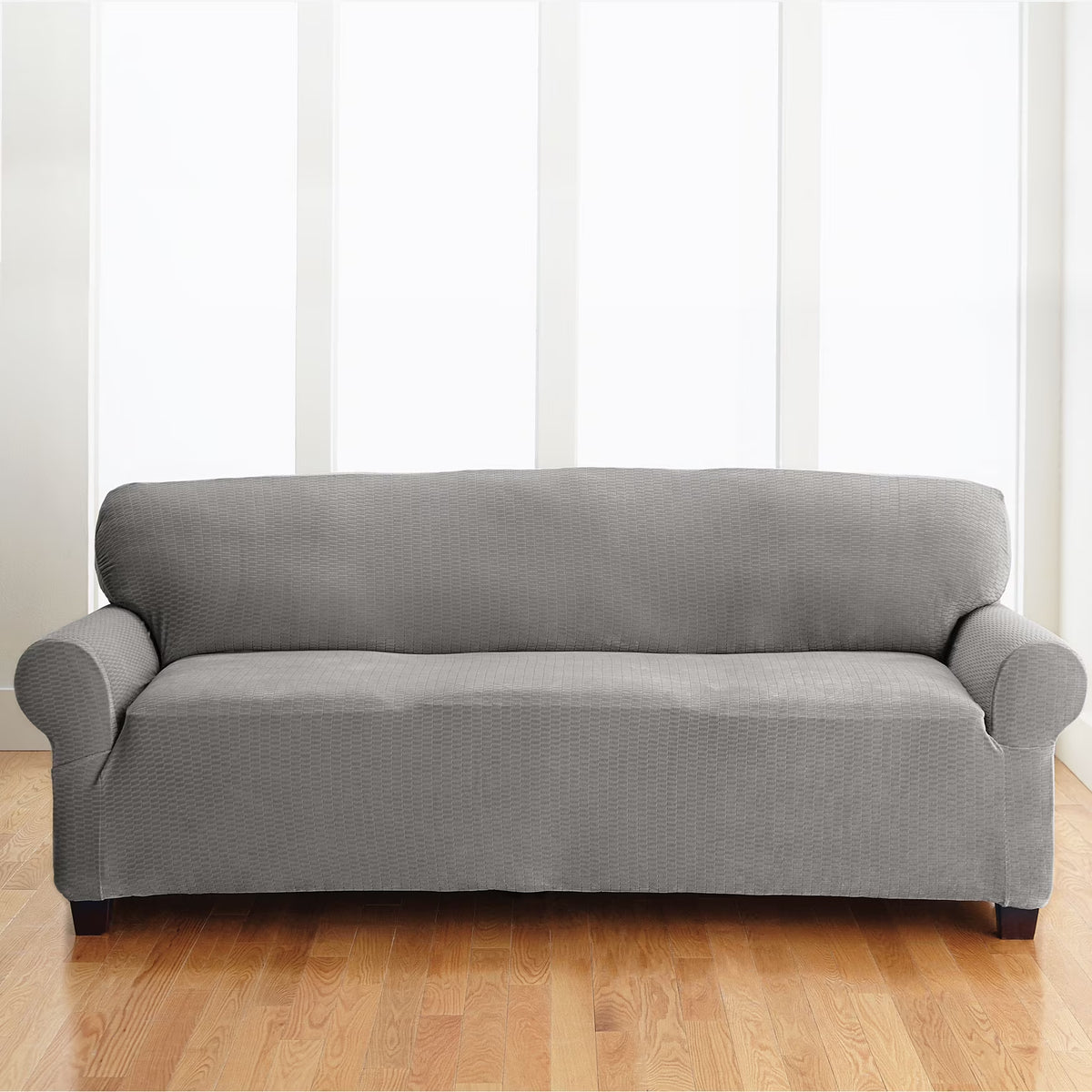 Charcoal Extra-Long Sofa Slipcover V326832