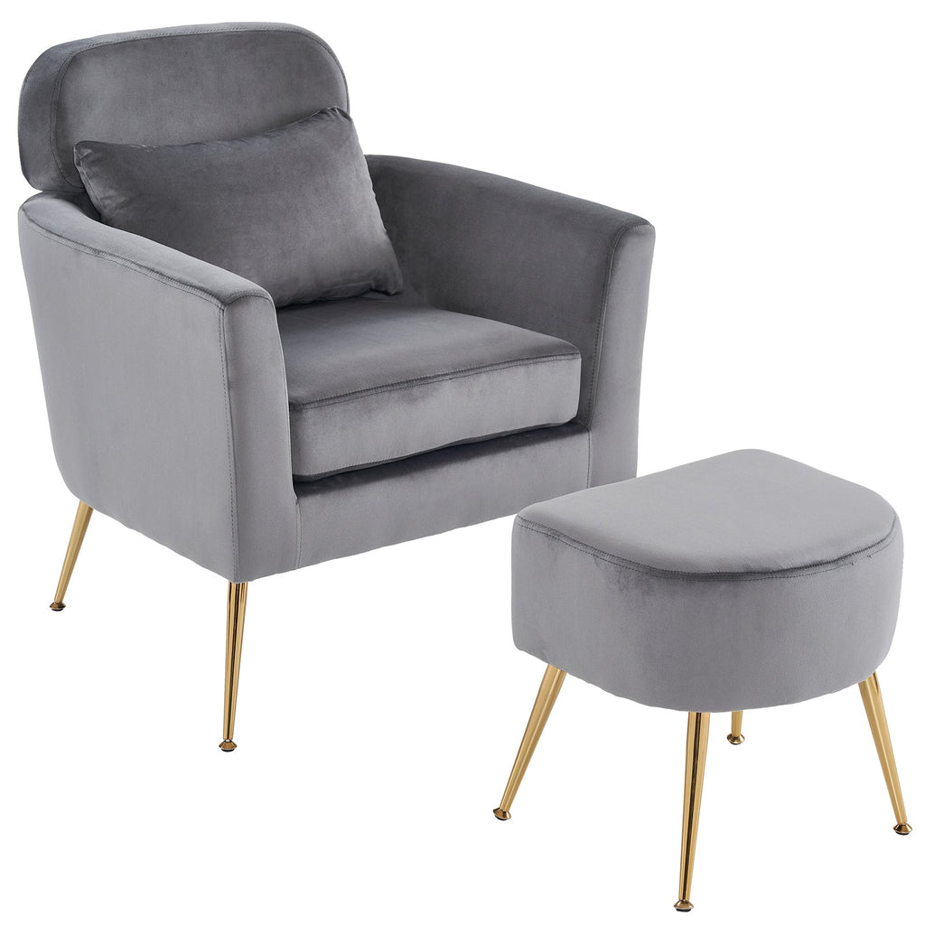Dark Gray Flannelette Single Chair P5270