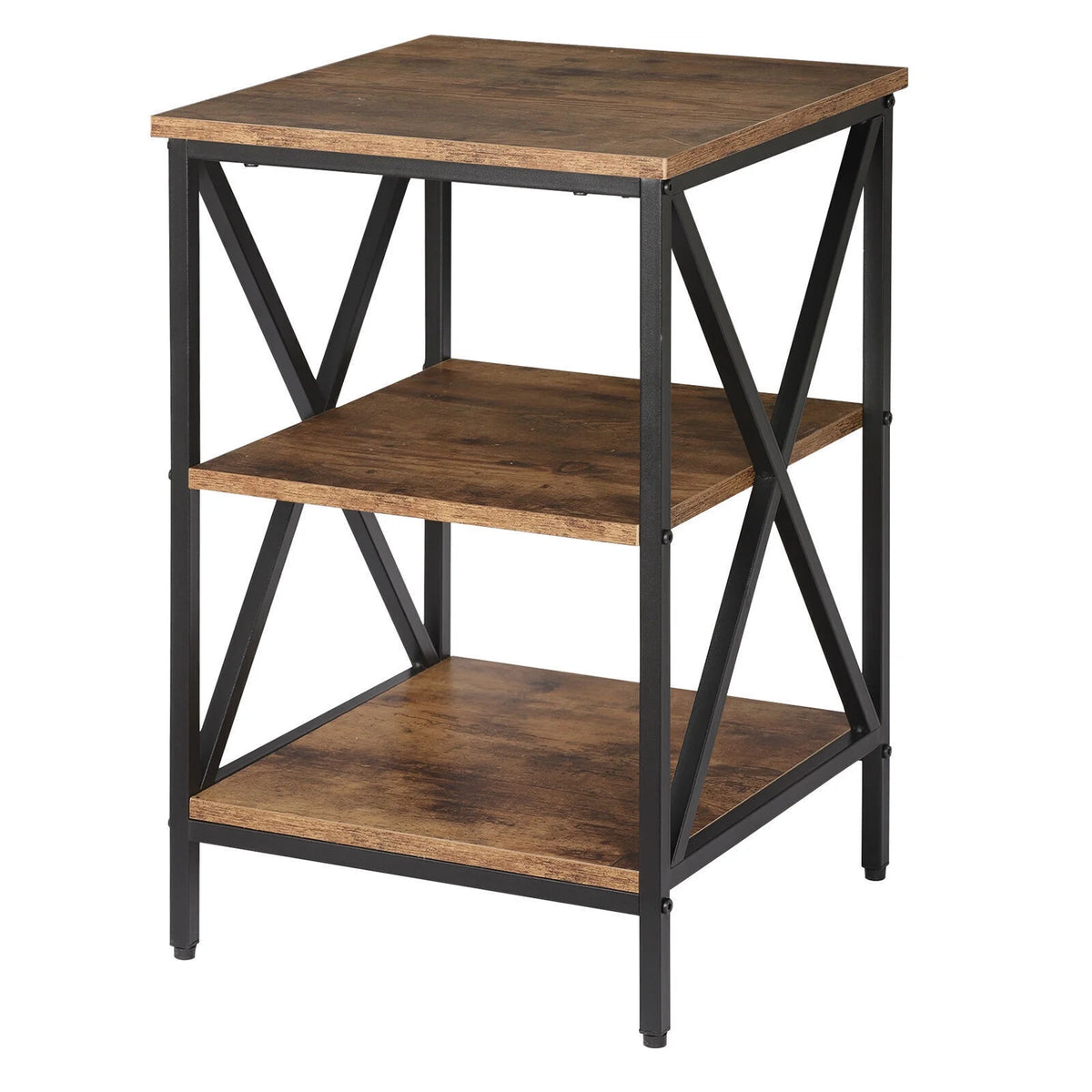 X-shaped Legs 3-Tier Side Table Q9931