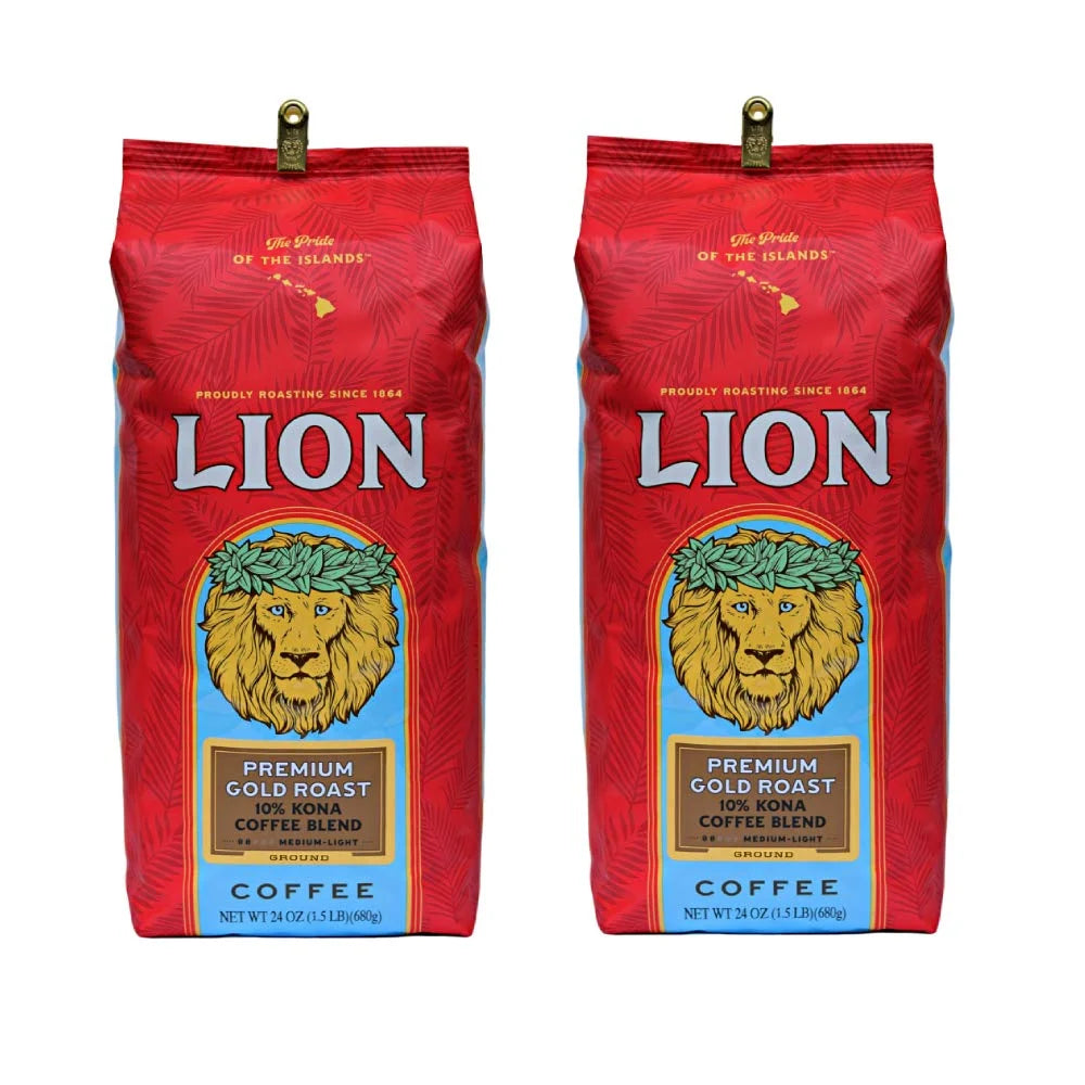10% Kona Coffee Blend Ground 24 Ounce Bag (Pack of Two) X256