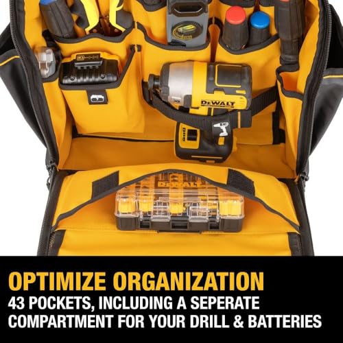 Tool Backpack, Tool Storage and Organization, Water Resistant Z926