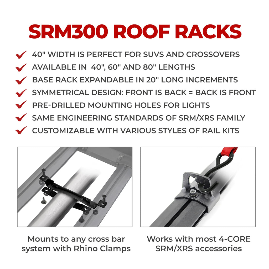 40" Flat Platform Rack With Tri Rail Kit E26251