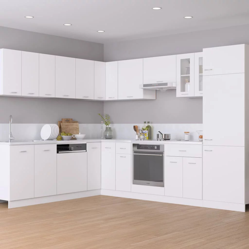 White Engineered Wood Hanging Cabinet E68527