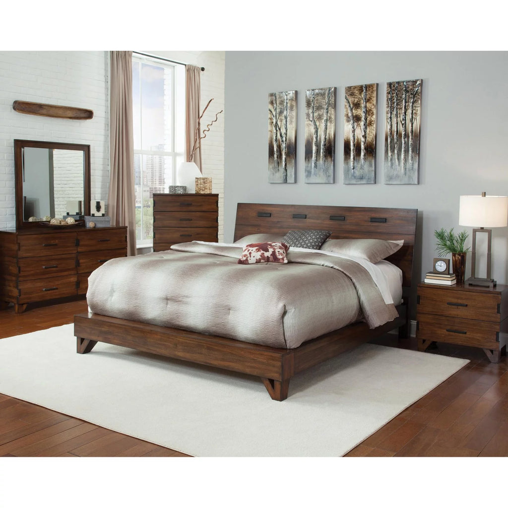 Dark Amber Coffee Bean 5-drawer Chest L972