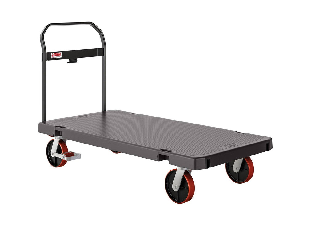 Heavy Duty Plastic Platform Truck W9743