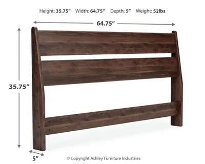 Queen Panel Headboard Mocha V905