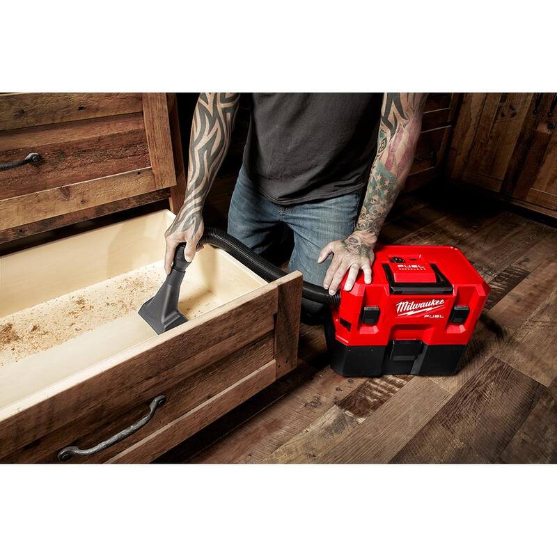 12-Volt Cordless Wet/Dry Vacuum and Impact Driver with Battery and Charger Q717428