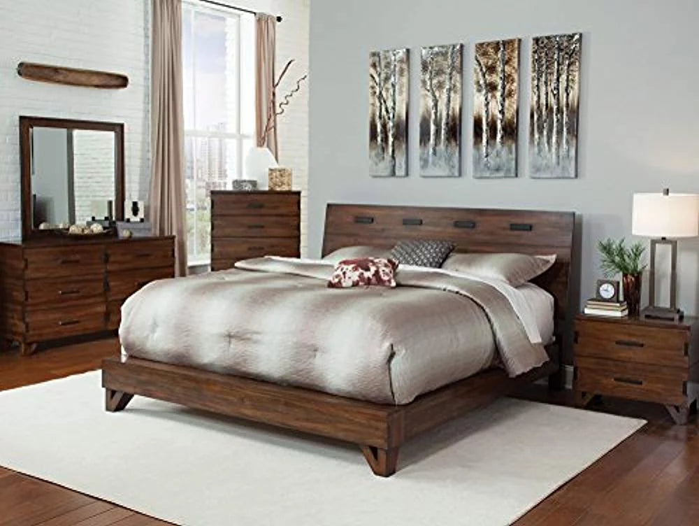 Dark Amber Coffee Bean 5-drawer Chest L972
