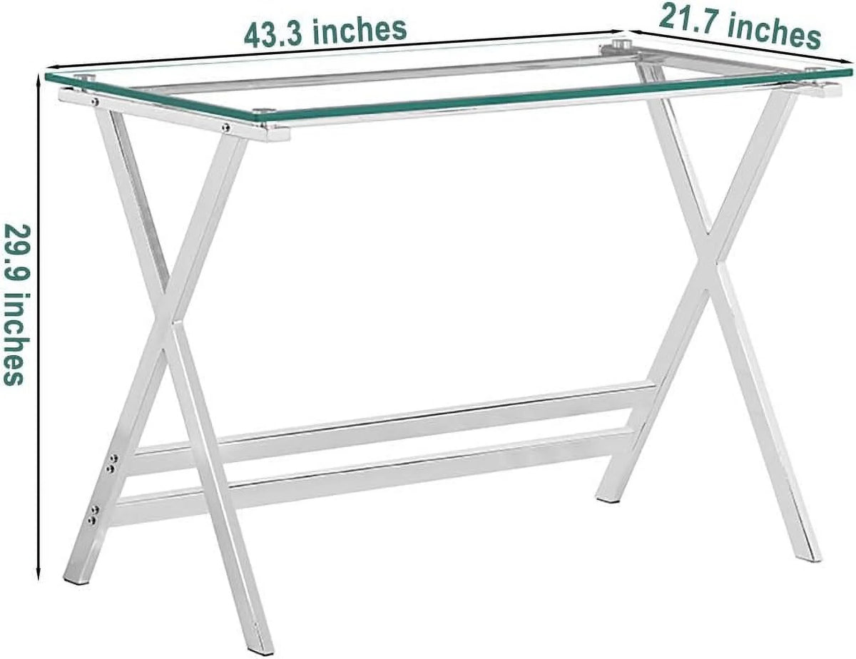 Tempered Glass Computer Desk E5481