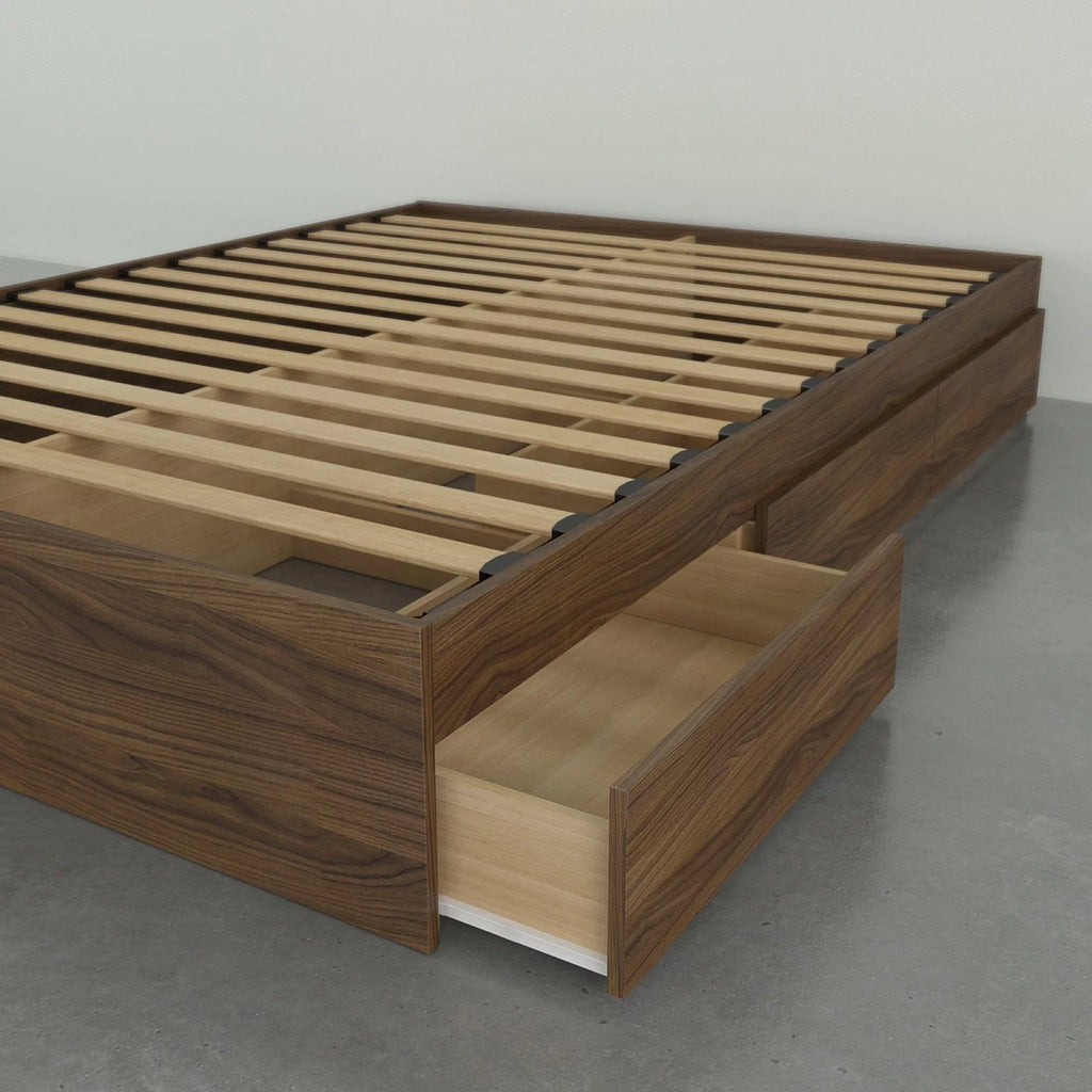 Twin Size Storage Wood Bed Frame with 3 Drawers D659914
