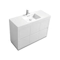 48 in. Free Standing High Gloss White Bathroom Vanity M9078