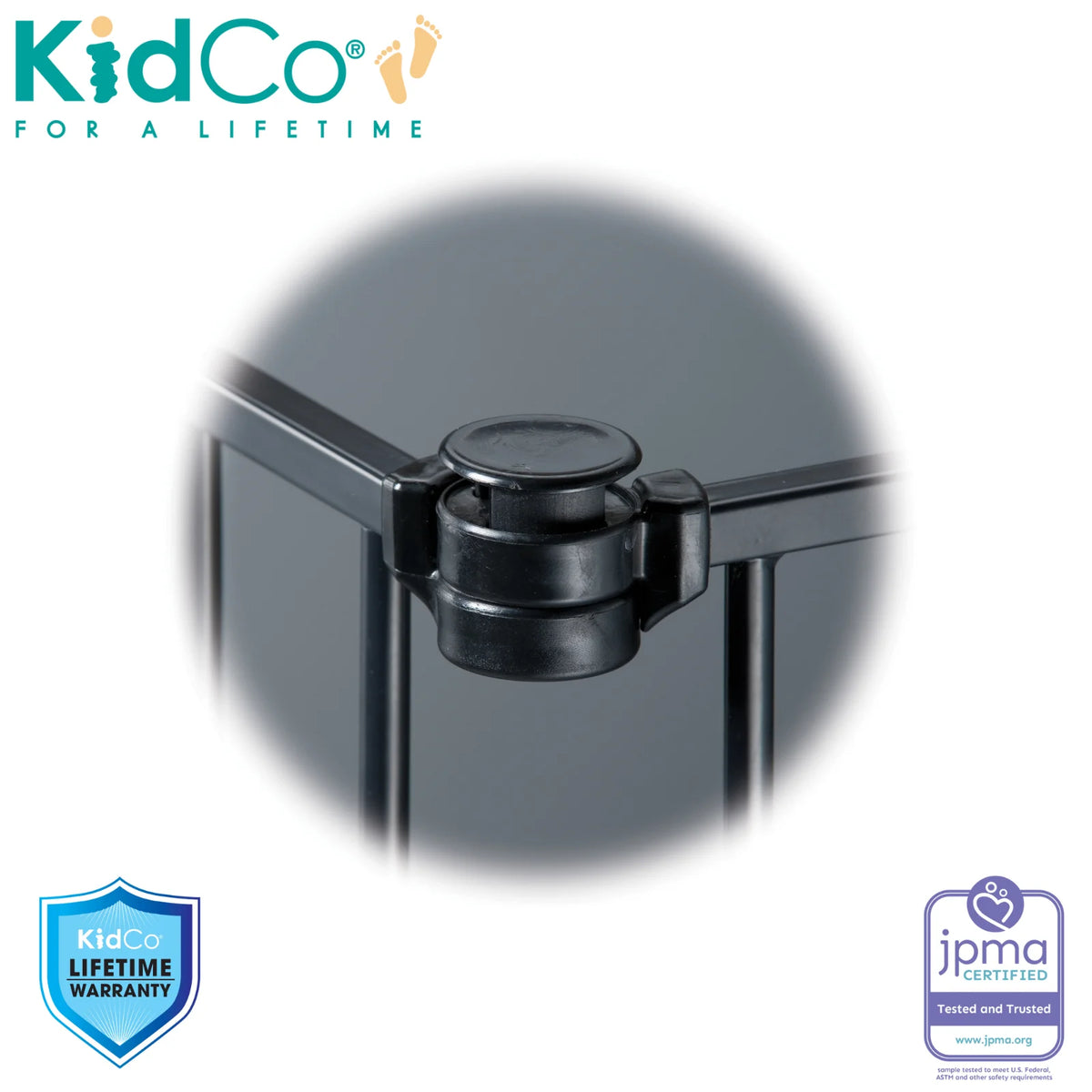 Black Auto Close Baby Gate T764