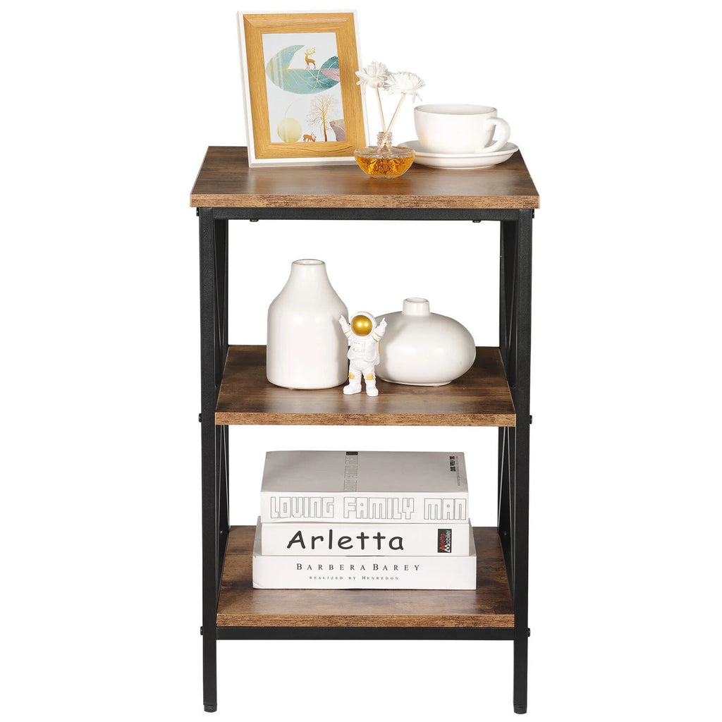 X-shaped Legs 3-Tier Side Table Q9931