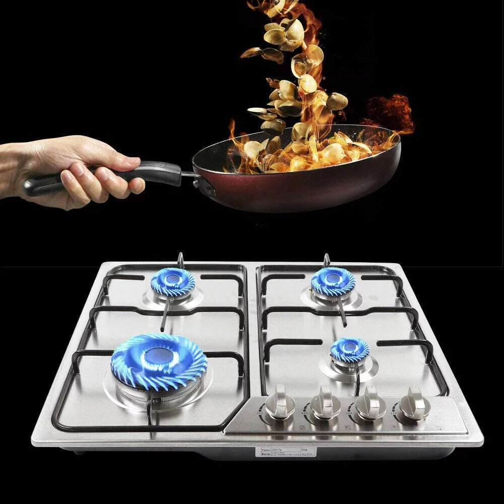 23" Stainless Steel 4 Burner Gas Cooktop S563