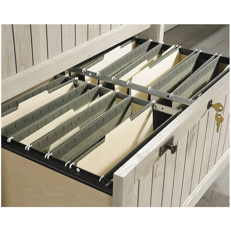 2 Drawer Wood Lateral File Cabinet D196