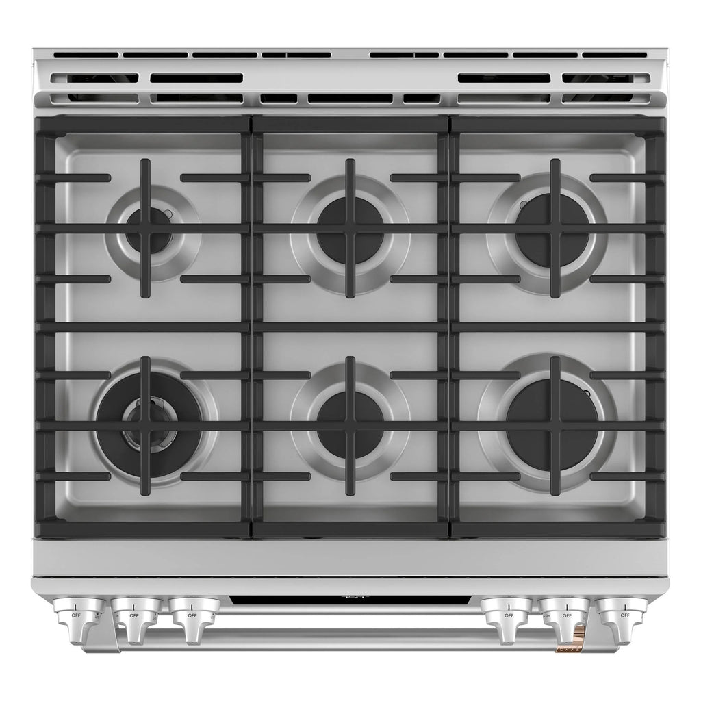 30 In. Slide-In Double-Oven Gas Convection Range M647