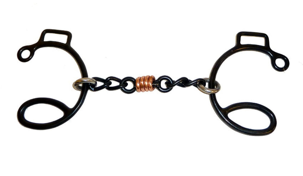 Sweet Iron Three Piece Copper Dogbone Chain Gag Bit E469