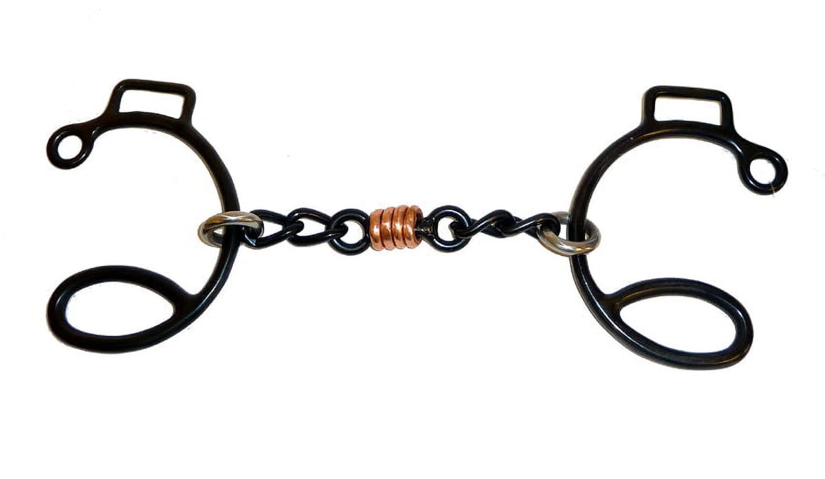 Sweet Iron Three Piece Copper Dogbone Chain Gag Bit E469