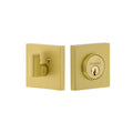 Satin Brass Single Cylinder Deadbolt Q556