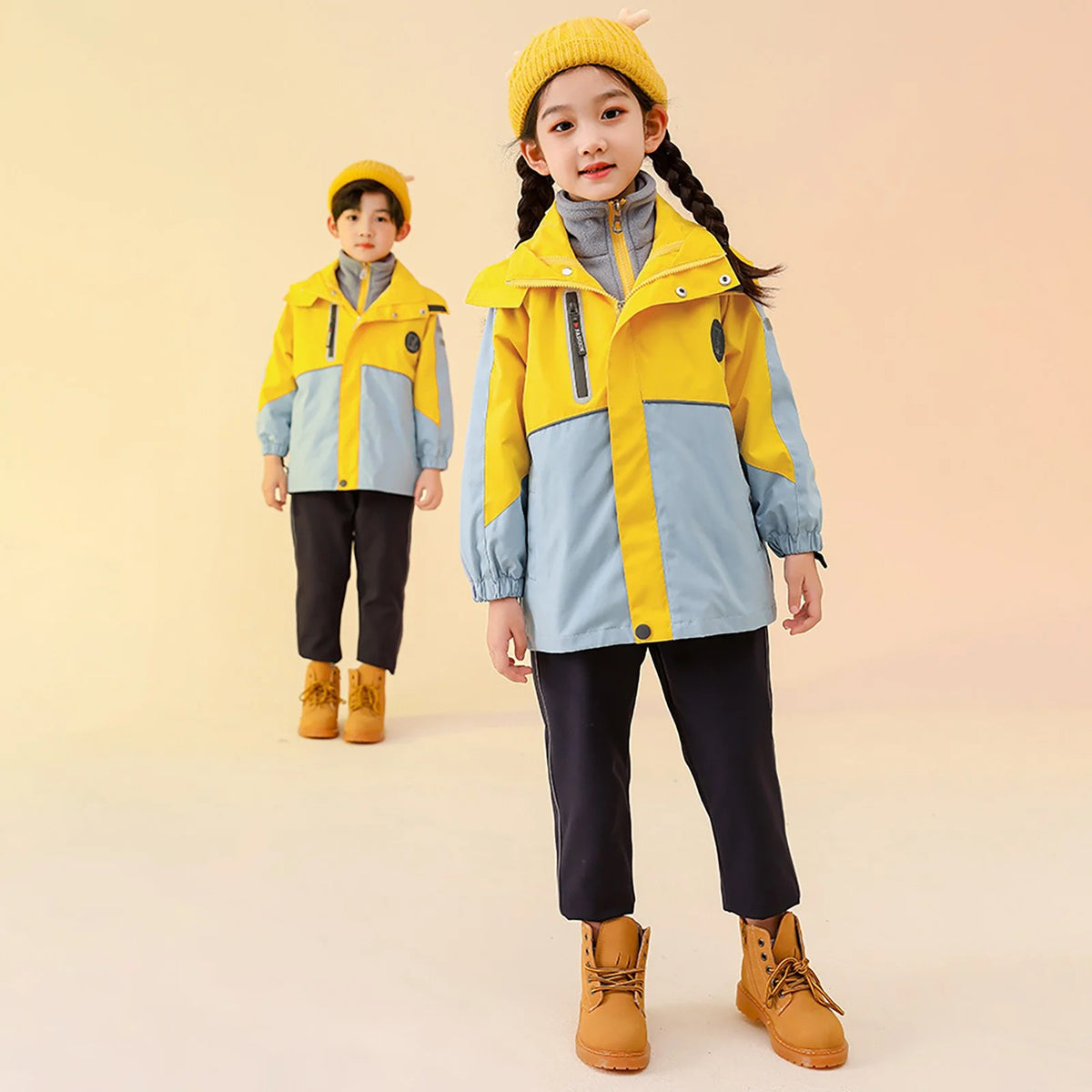 Winter Ski Jacket Two Piece Set for Boys and Girls R63471
