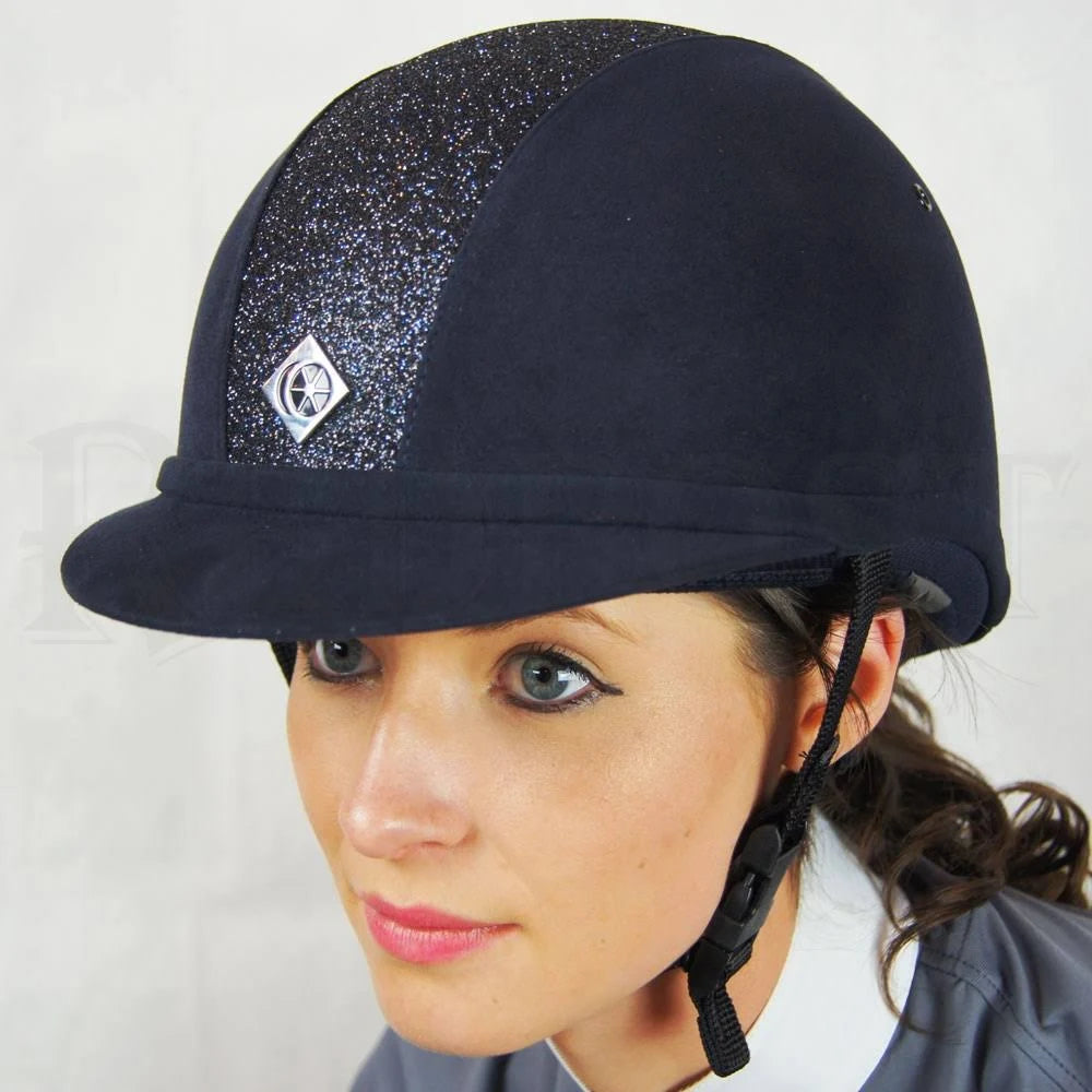 Navy Sparkly Riding Hat S891