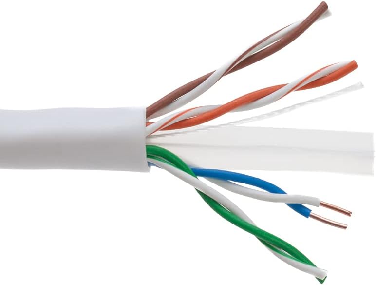1000ft CAT6 Solid Cable 550Mhz UTP 23AWG Network Wire Bulk Blue L424