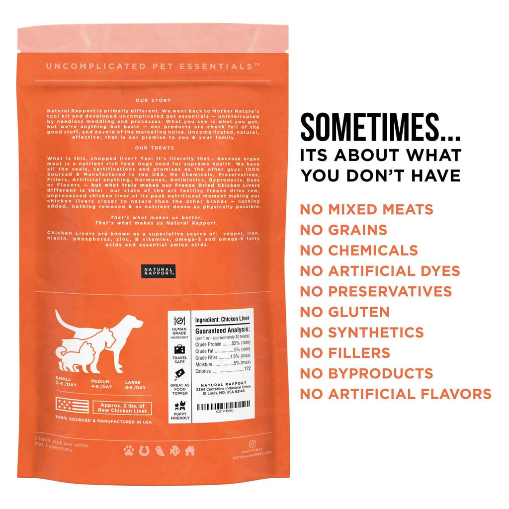 Freeze-Dried Chicken Liver Dog Treats X8247
