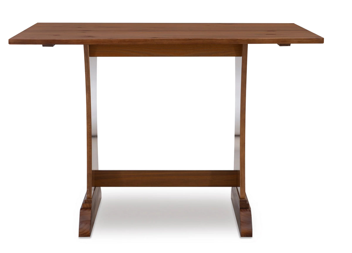 Natural Pine Wood Corner Dining Table with Storage J12749