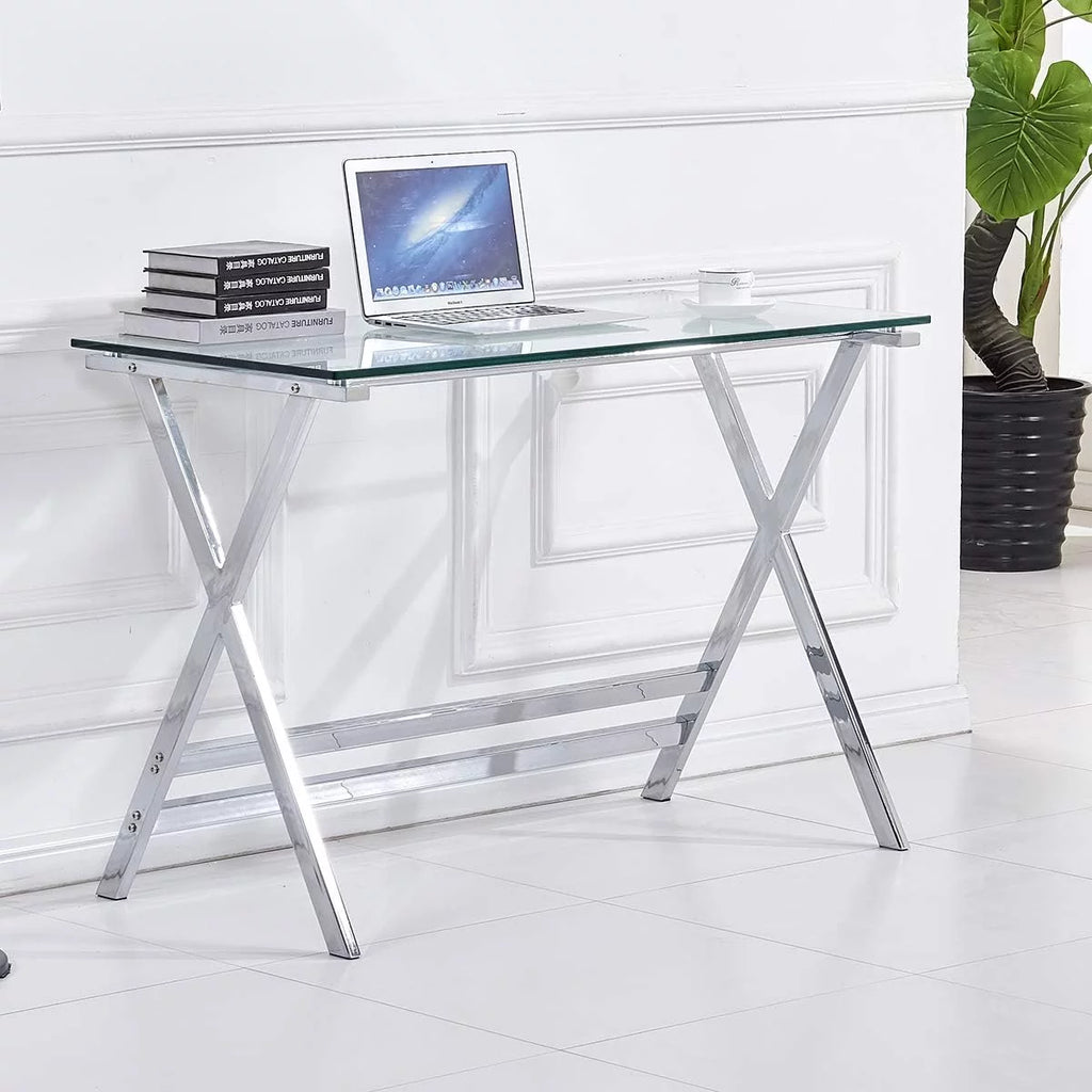 Tempered Glass Computer Desk E5481