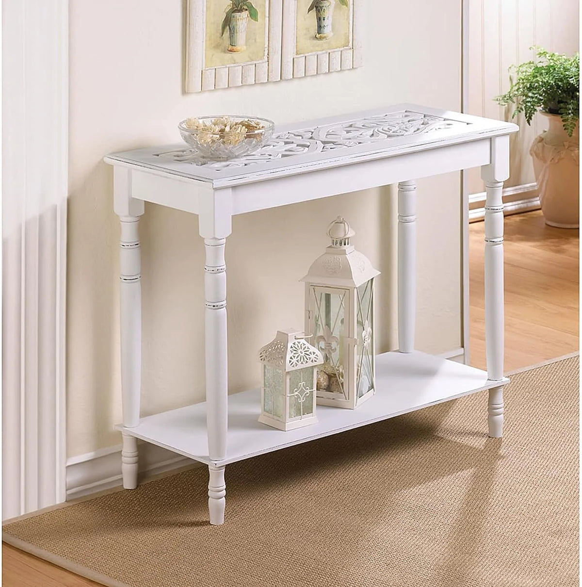 White Console Table I248859