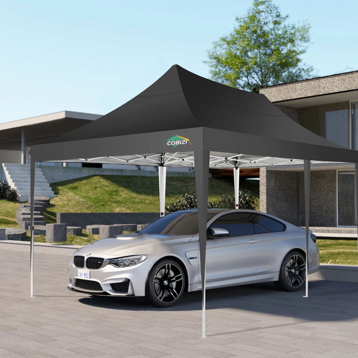 10' x 20' Pop up Canopy Tent with 6 Removable Sidewalls & Carry Bag M6761