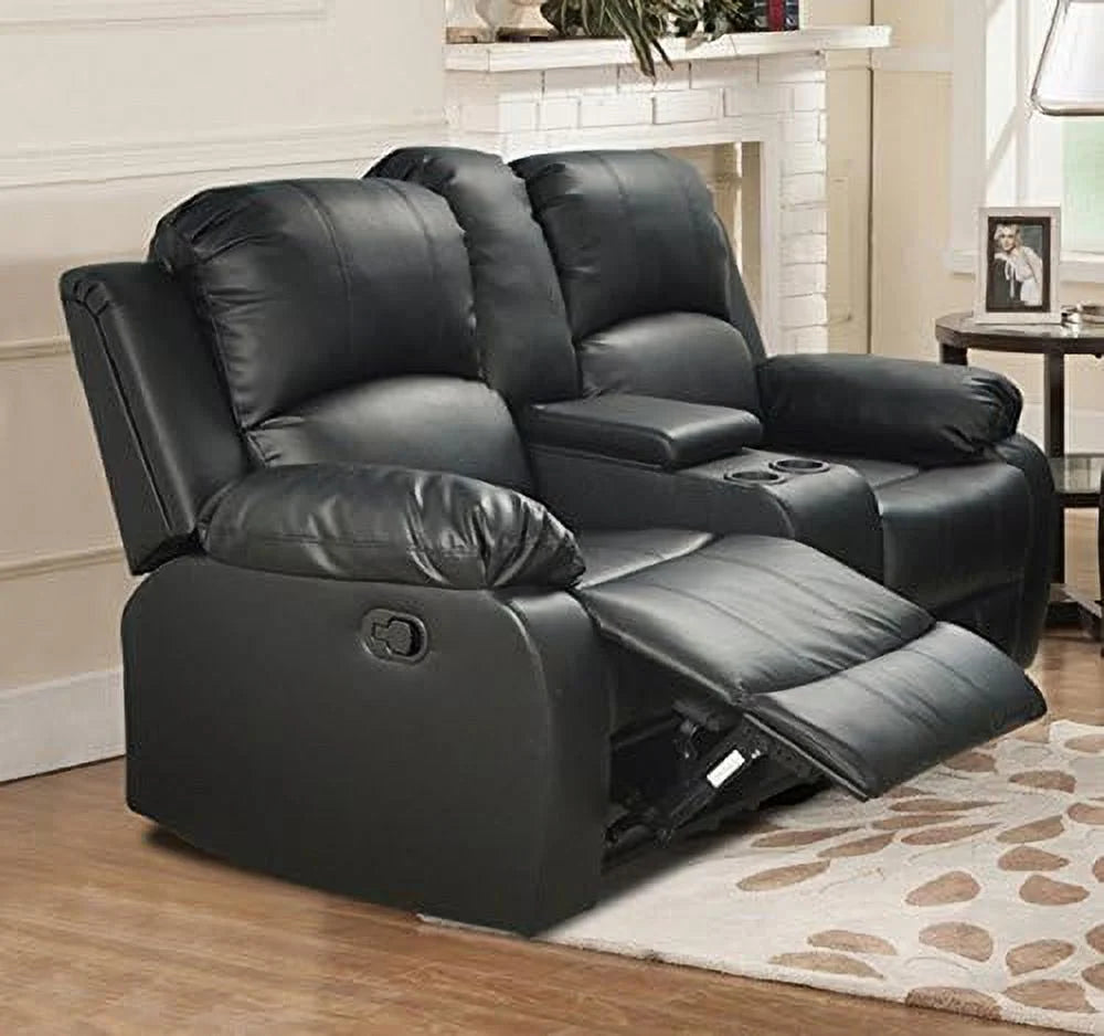 Black 3 Piece Recliner Sofa Loveseat and Chair C509501