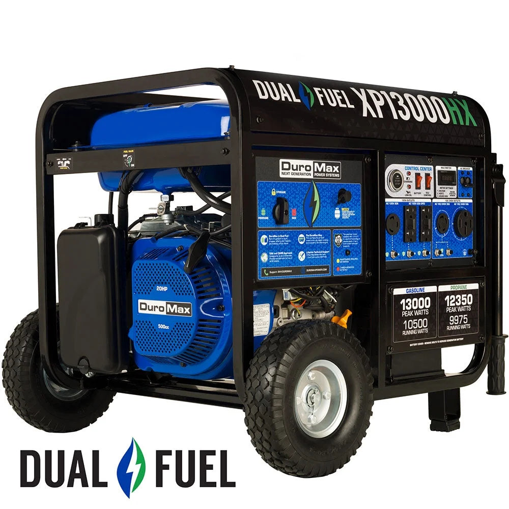 13,000 Watt Dual Fuel Portable Generator E502