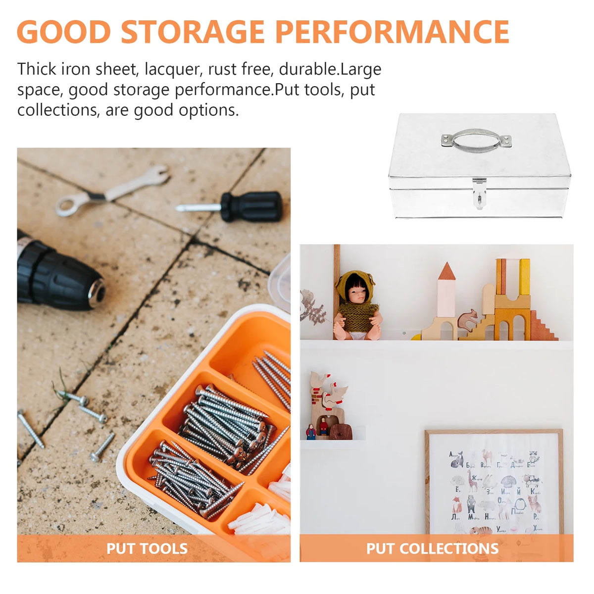 Aluminum Hard Case Storage Tin Box Y95834