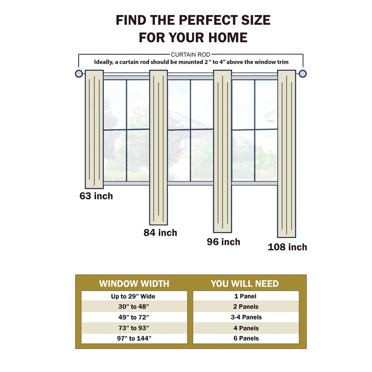 Blackout Curtain Set of 2, 52" x 96" X725705