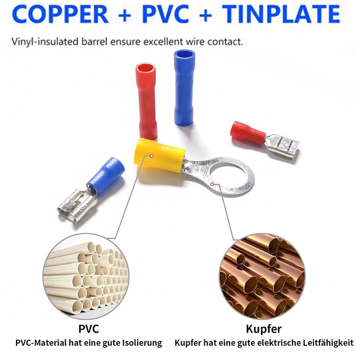 500 PCS Insulated Electrical Wire Connectors Kit B685054