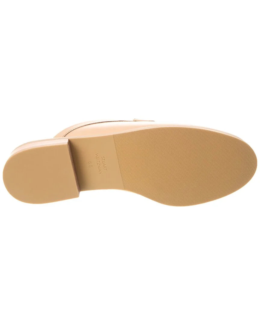 Beige Leather Mule U548807