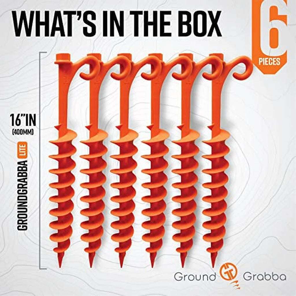 Orange Tent Stakes 6 Pack B4712