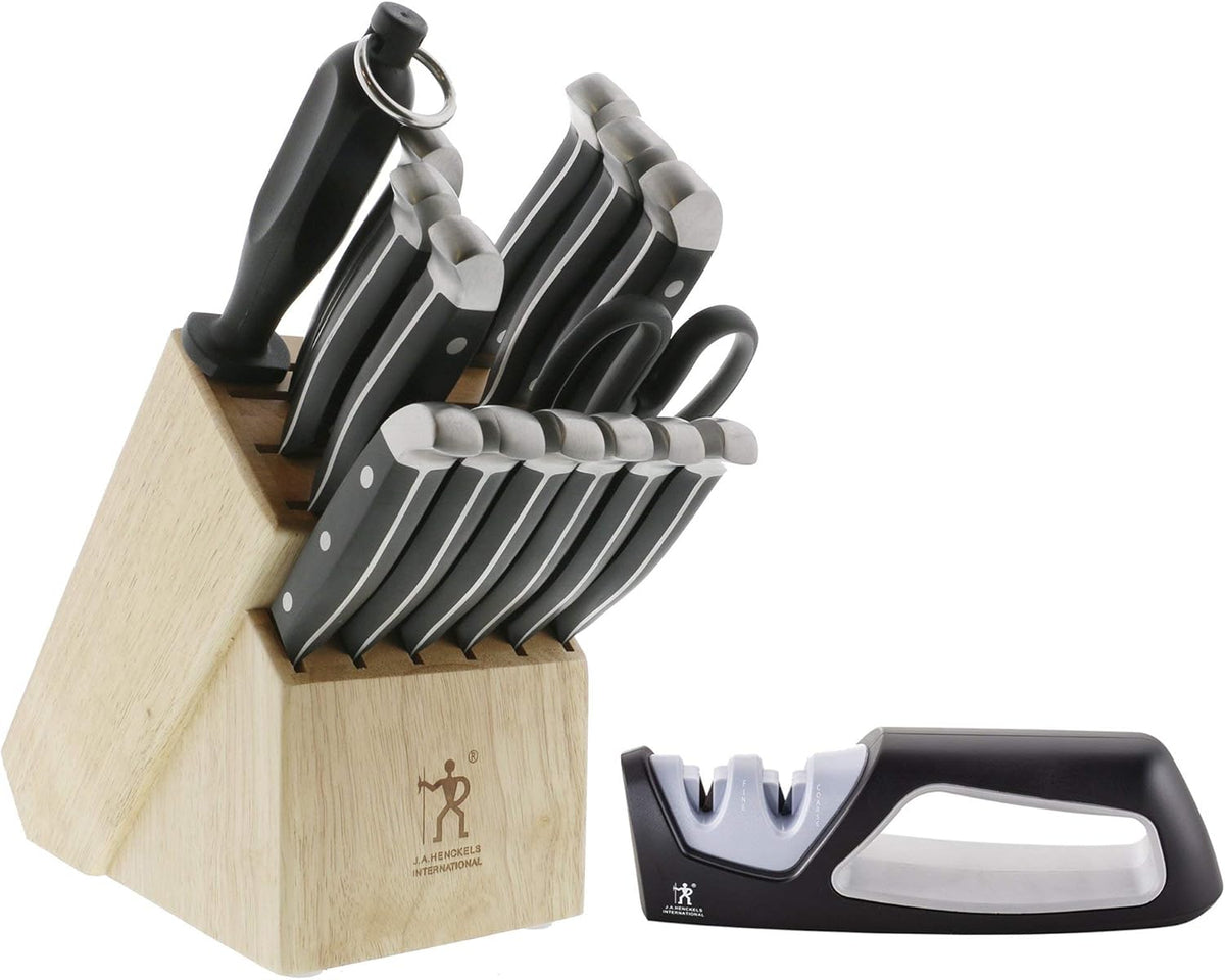 15-pc Knife Block Set with sharpener V15526