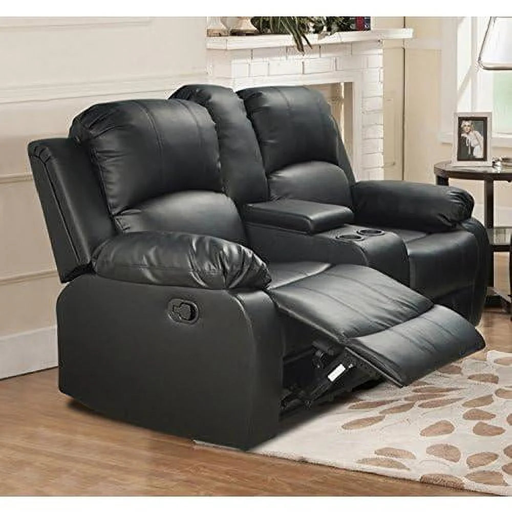 Black 3 Piece Recliner Sofa Loveseat and Chair C509501