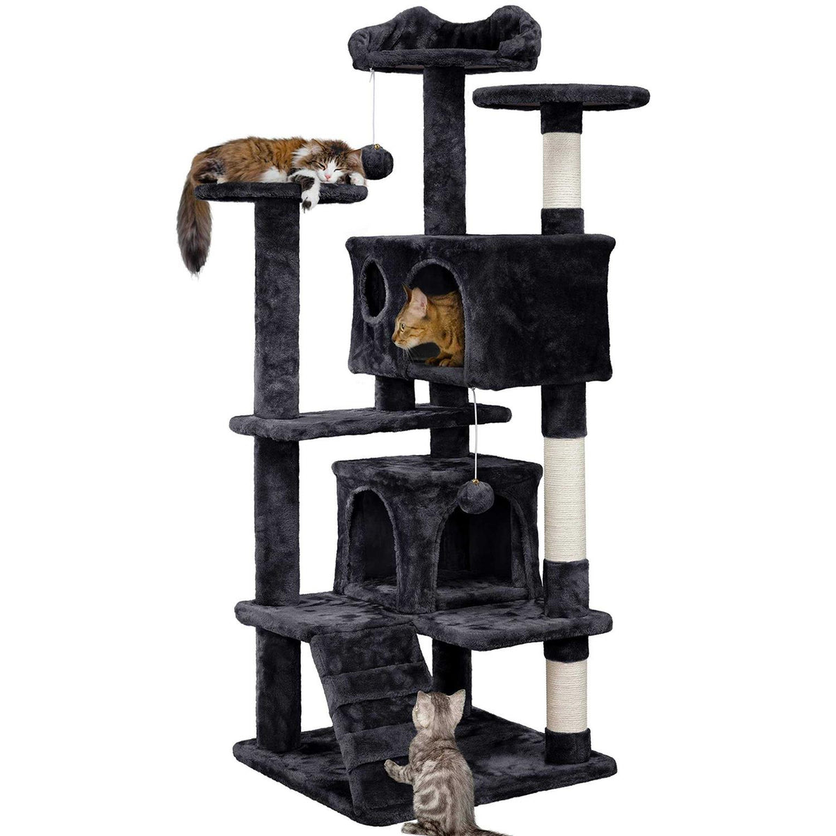 54in Cat Tree Tower Condo Scratch Post E953
