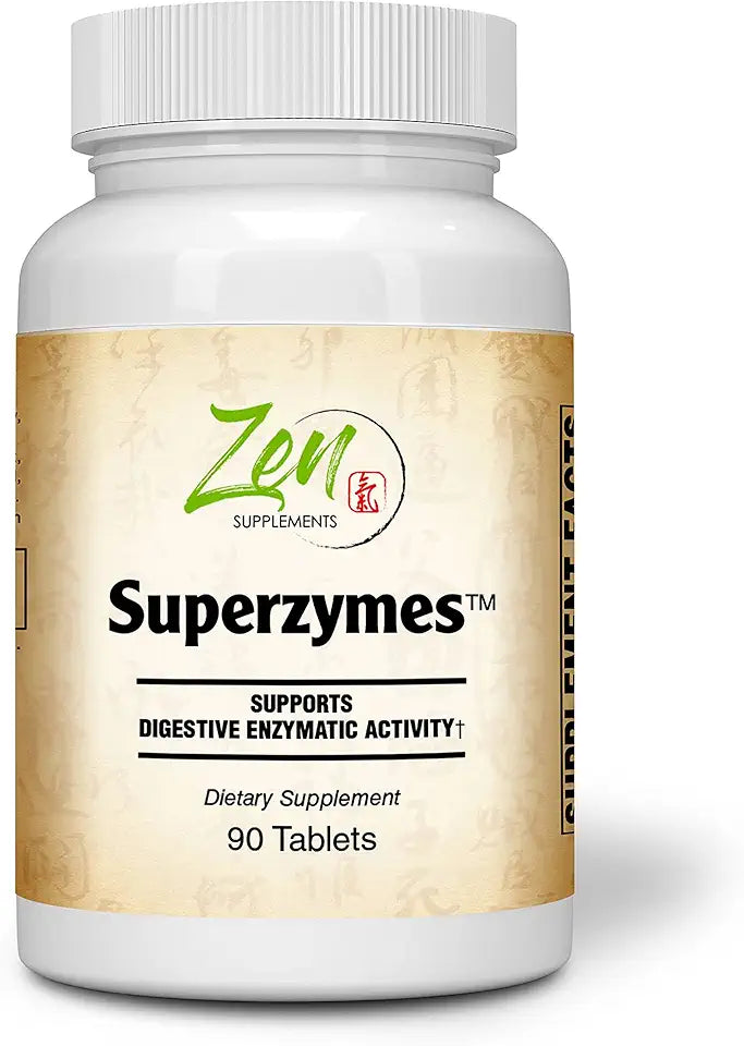 Multi-Enzyme Formula Pepsin Bromelain Papain Pancreatin Betaine HCL 90 Capsules S301612